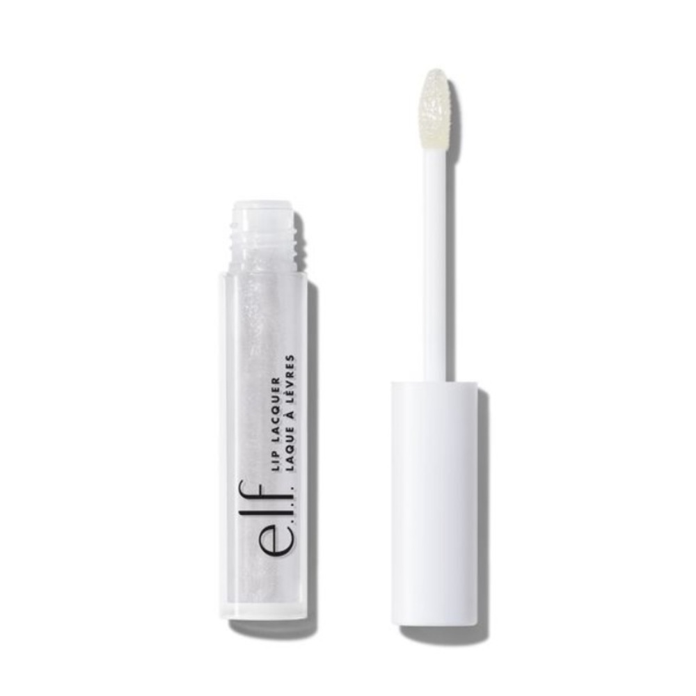 e.l.f. Lip Lacquer Bubbles Shade Shimmery Clear High Shine Non Sticky